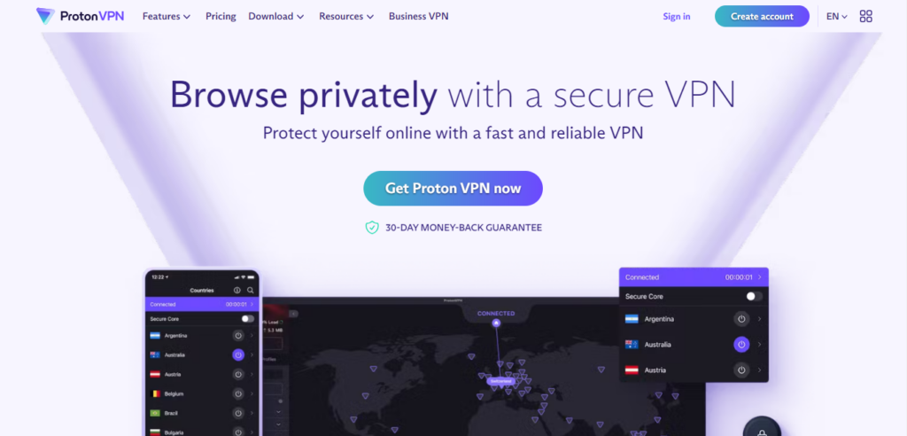 ProtonVPN - Cheap prices and excellent performance